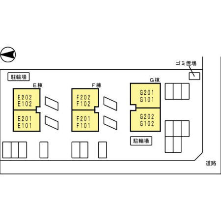 【区画図】 | エレガンス西市　G棟