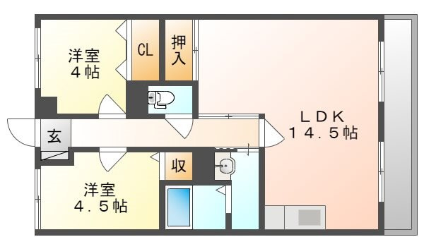 【間取り】 | グランメゾン福成