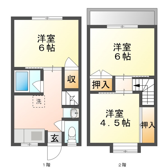 【間取り】 | ビレッジ東山