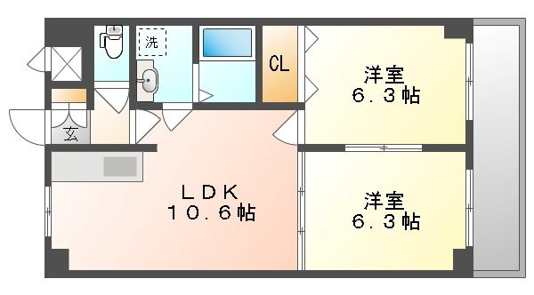 【間取り】 | サニーヒルズ大福