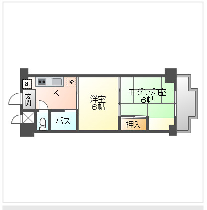 【間取り】 | レジデンス春日町