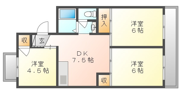 【間取り】 | メゾン新福