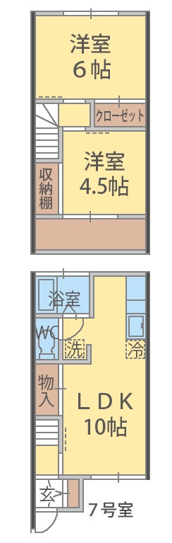 中台グリーンテラスBの間取り