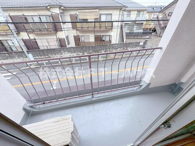 鈴木ハイツのバルコニー