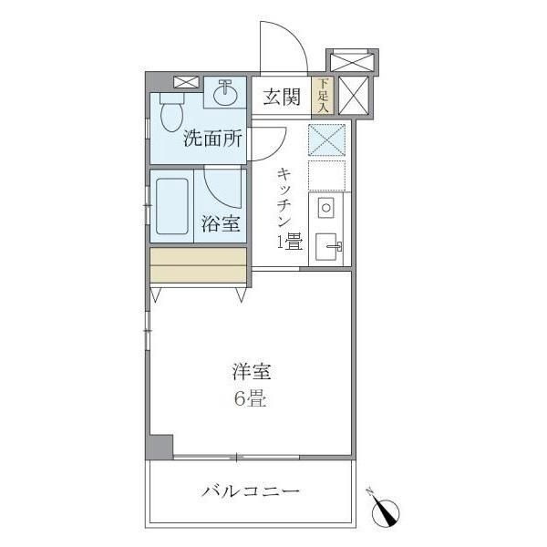 キバサンフラットの間取り