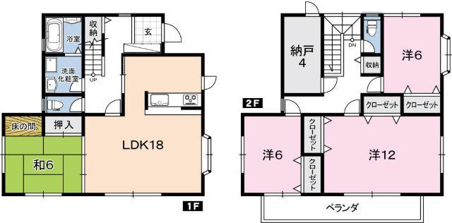 潮見台1丁目　中古戸建　（リフォーム済）の間取り