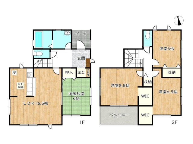 【間取り】 | 姫路市仁豊野／中古戸建