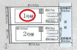 【区画図】 | クレイドルガーデン大和郡山市馬司町第４ | 区画図
