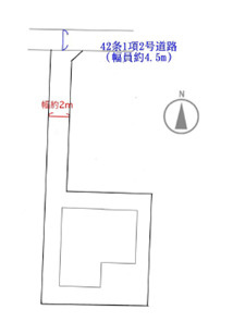 藤沢市鵠沼藤が谷３丁目　中古戸建の区画図