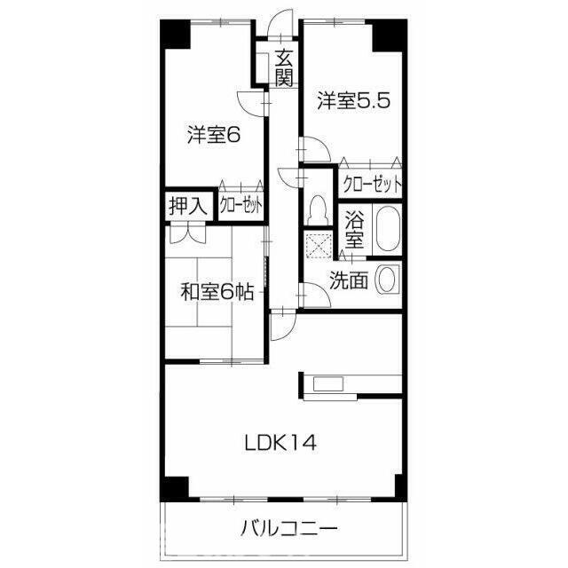 スペースドゥ川内の間取り