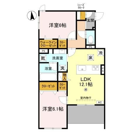 Grand Rocher武庫之荘の間取り