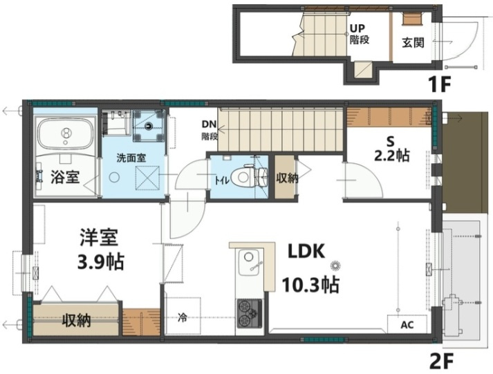 コンフォート東住吉の間取り