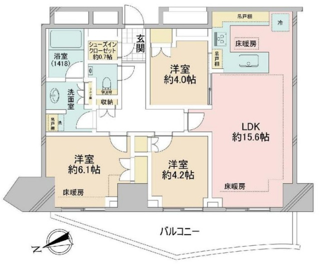 【間取り】 | パークタワー東中野グランドエア