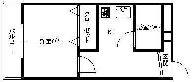 協栄マンションOYAMAの間取り