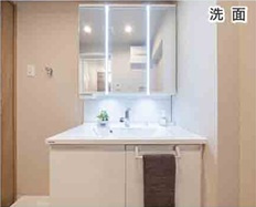 フォレストビュータワー鹿田町壱番館の独立洗面台