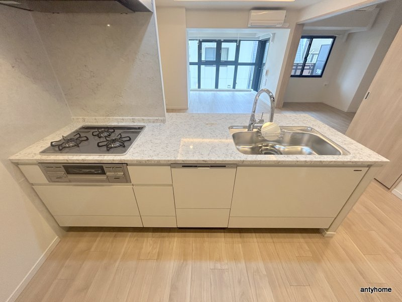 S-RESIDENCE谷町六丁目alo 仲介手数料無料のキッチン
