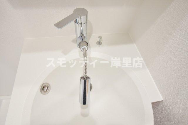 クレアグレイス岸里の洗面所
