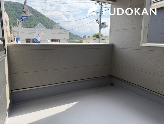 山形市あさひ町第1【新築建売】2号棟のバルコニー|洗濯は外干ししたいけど、外の目やお天気が気になる方注目です。