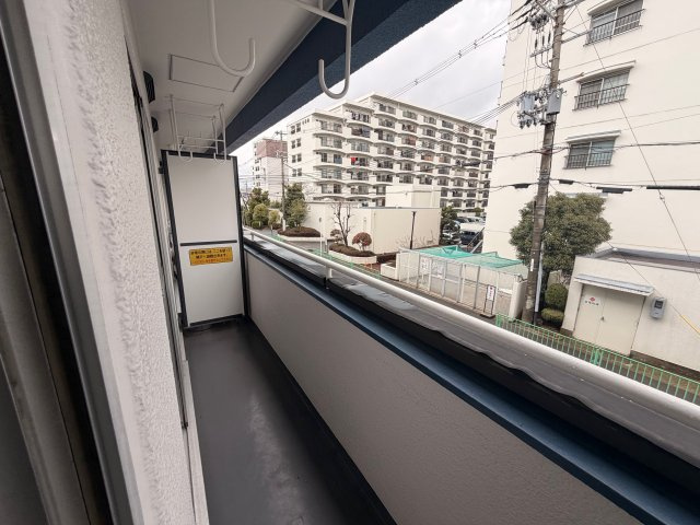 水尾グリーンハイツC棟のバルコニー
