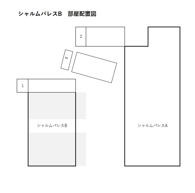 シャルムパレスAの区画図