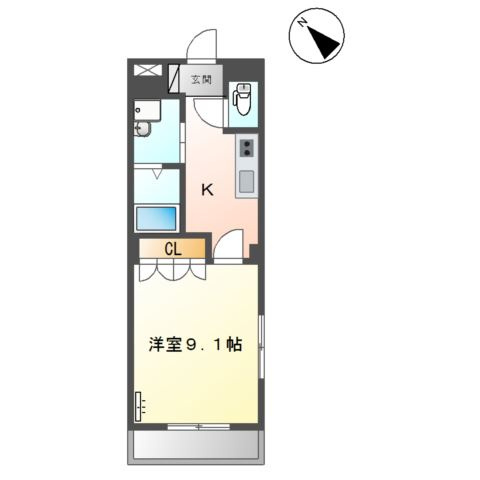 イーストパレス夢見月の間取り