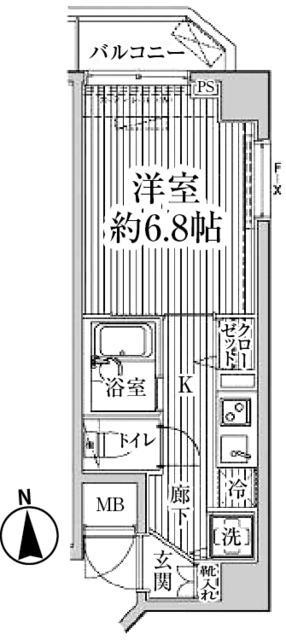 ＨＦ東中野レジデンスの間取り|間取りです