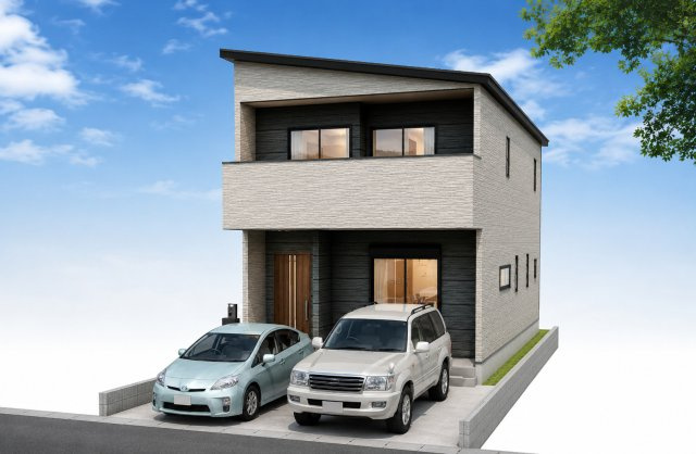 販売予定【北名古屋市熊之庄八幡 4号棟】SIC/洗面3帖|4号棟　完成予想パース
※図面を基に作成しており、実際とは異なる場合がございます