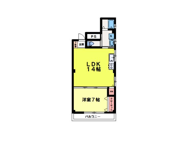 恩田コーポの間取り