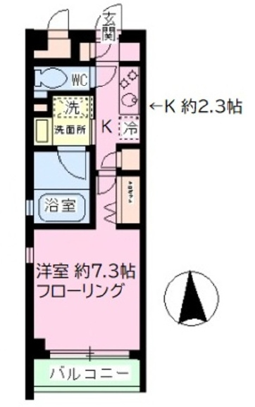 ヴィルヌーブ蔵前の間取り
