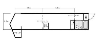 【間取り】 | ローズマンション第二博多