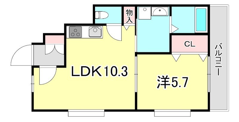 GLAハート長田の間取り