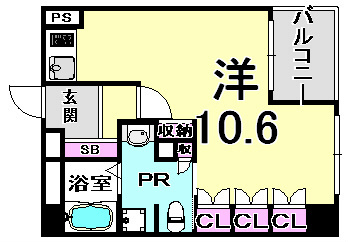 リーガル神戸中山手通の間取り