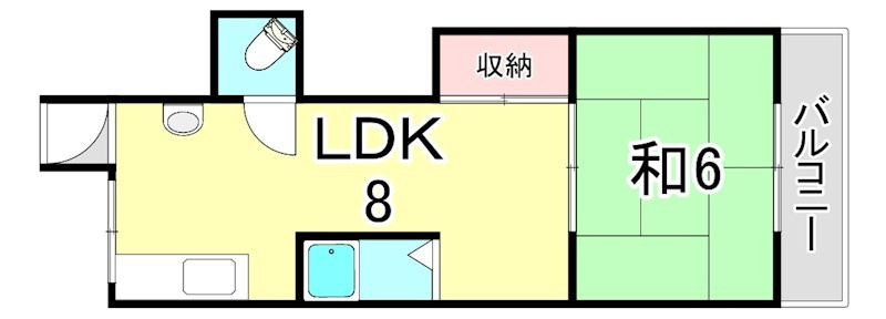 東須磨八木マンションの間取り