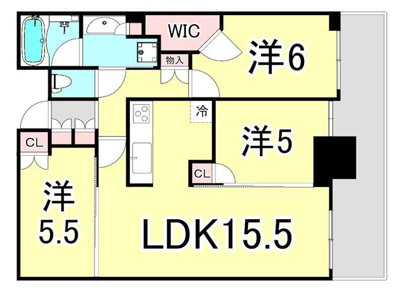 シティタワー神戸三宮の間取り