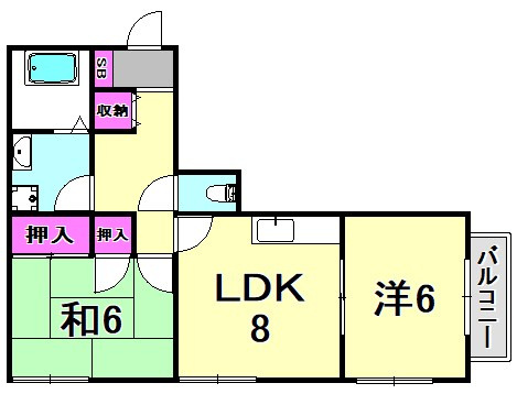 コンフォート出屋敷の間取り