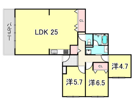 上ヶ原TWENTYEIGHTの間取り