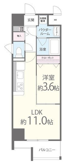ポローニア立花通りの間取り