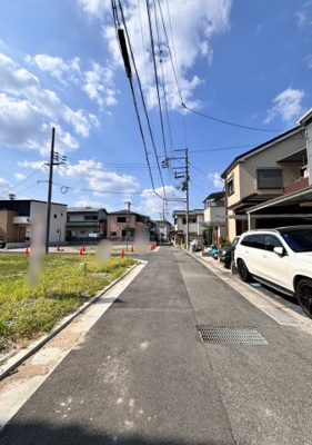 【前面道路含む現地写真】 | 八尾市都塚2丁目　売地