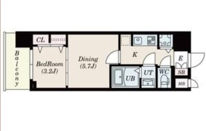 S-RESIDENCE日本橋Qualierの間取り