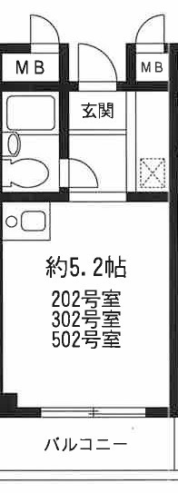 グランメール長田の間取り