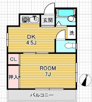 シマダハイムの間取り