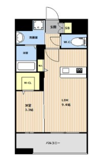 VALENTIA天神東の間取り