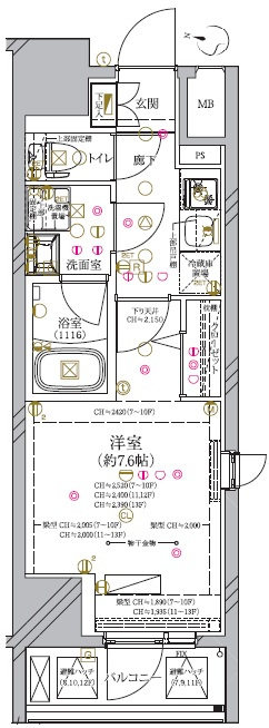 西東京市保谷町３丁目の賃貸マンションの間取り