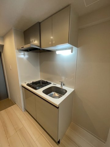 西東京市保谷町３丁目の賃貸マンションのキッチン|コンパクトなキッチンで掃除もラクラク