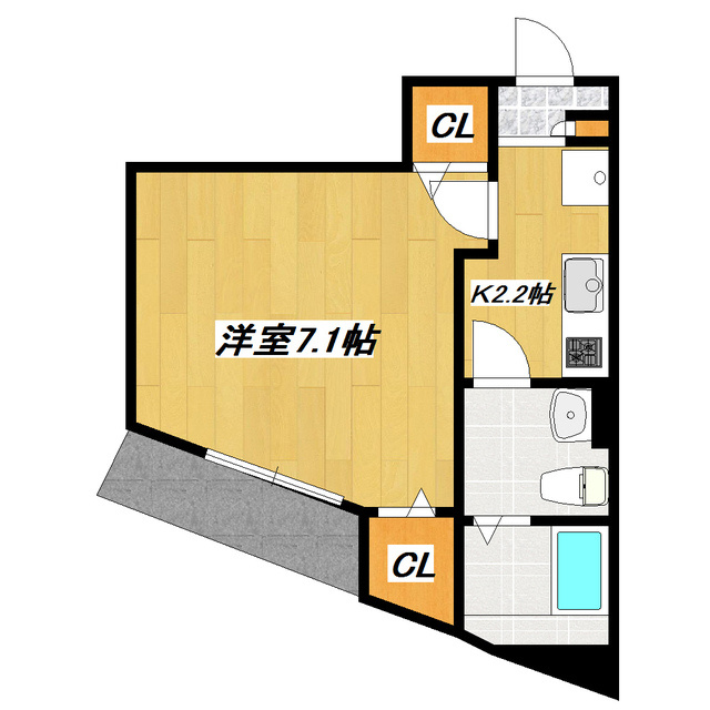 グリシーナ新小岩の間取り|間取図です。