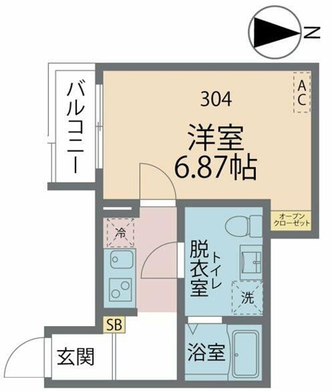 【間取り】 | カインドネス海老名Ⅱ(カインドネスエビナ2)