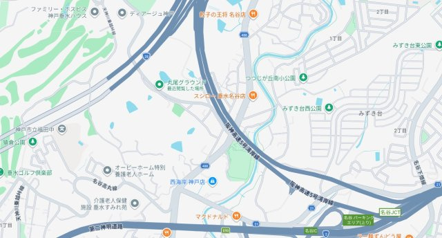 神戸市垂水区名谷町　第2期　新築一戸建ての地図