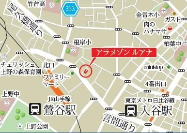 Ａ’　ＬＡ　ＭＡＩＳＯＮ　ＬＵＡＮＡ　アラメゾンルアナの地図