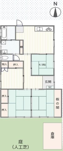 【間取り】 | 比企郡吉見町大字江綱　中古戸建