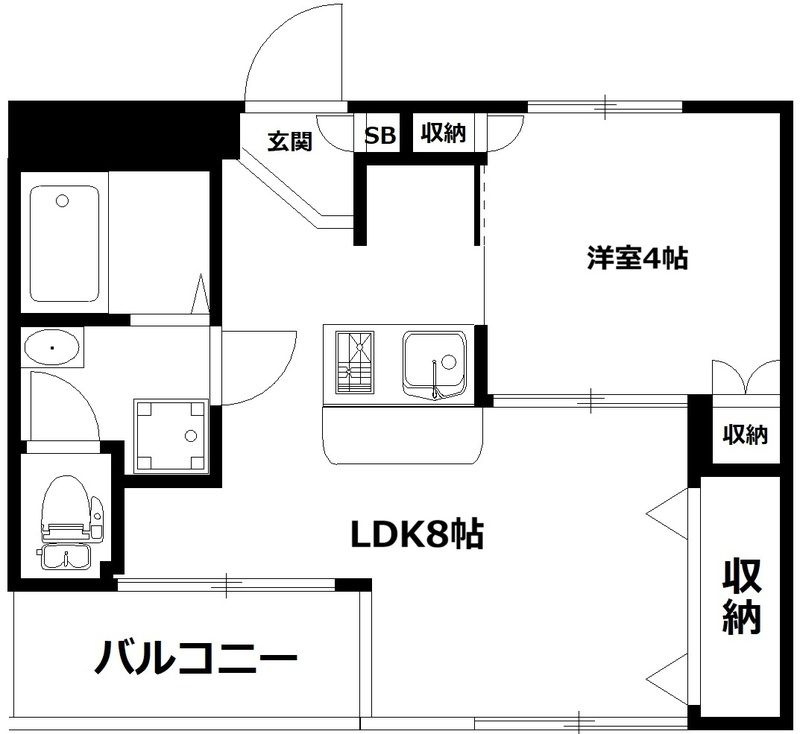 横浜市保土ケ谷区天王町１丁目の賃貸マンションの間取り